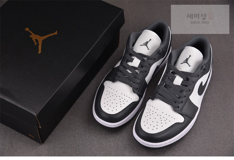 Nike 나이키 에어 조던 1 로우 아이언 그레이/서밋 화이트 553558-044 신발 8번 이미지