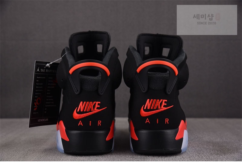 Nike 나이키 에어 조던 6 레트로 블랙 인프라레드 CT8529-001 신발 5번 이미지