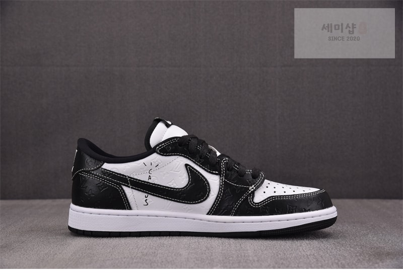 Nike 나이키 커스텀 에어조던 1 로우 x 루이비통 x 트래비스 스캇 DL2211-001 신발 3번 이미지