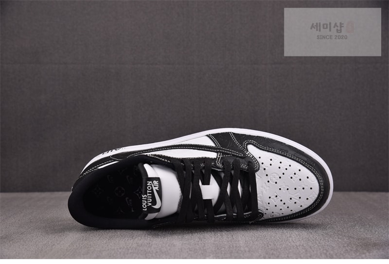 Nike 나이키 커스텀 에어조던 1 로우 x 루이비통 x 트래비스 스캇 DL2211-001 신발 12번 이미지
