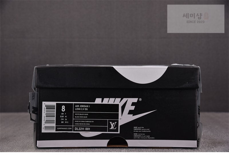Nike 나이키 커스텀 에어조던 1 로우 x 루이비통 x 트래비스 스캇 DL2211-001 신발 14번 이미지