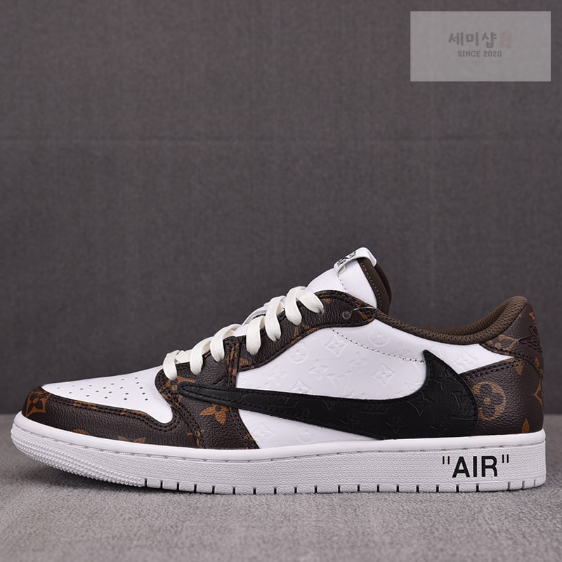Nike 나이키 커스텀 에어조던 1 로우 x 루이비통 x 트래비스 스캇 DL2403-002 신발 1번 이미지