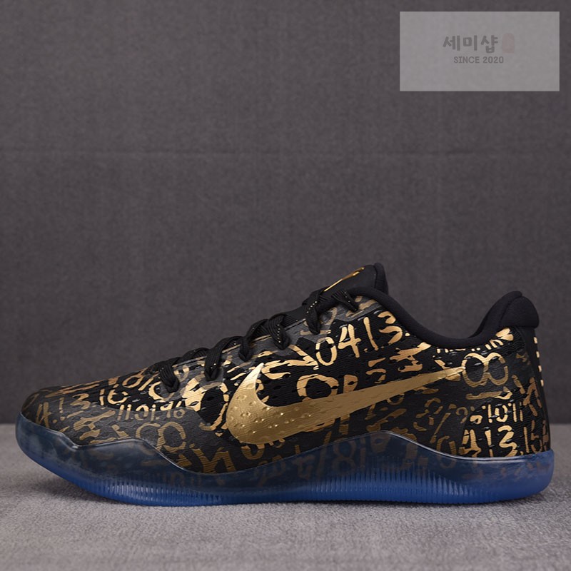 Nike 나이키 코비 11 프로트로 블랙 앤 메탈릭 골드 IU4902-900 신발 1번 이미지