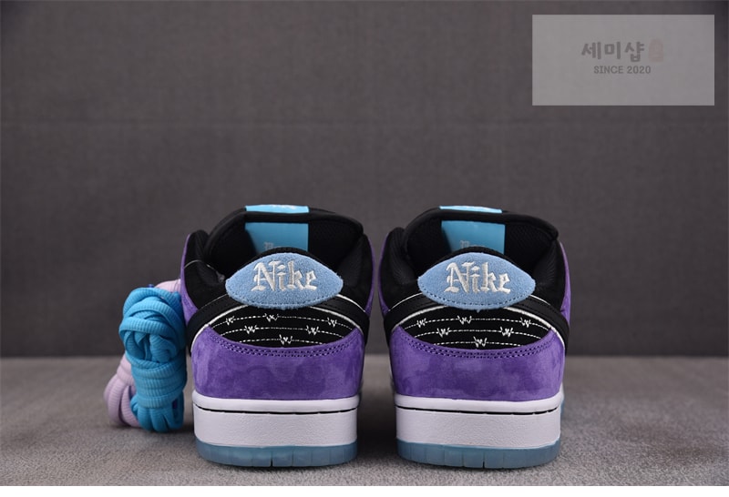 Nike 나이키 SB 덩크 로우 프로 x 헤일리 윌슨 블랙 앤 코트 퍼플 HJ0513-500 신발 6번 이미지