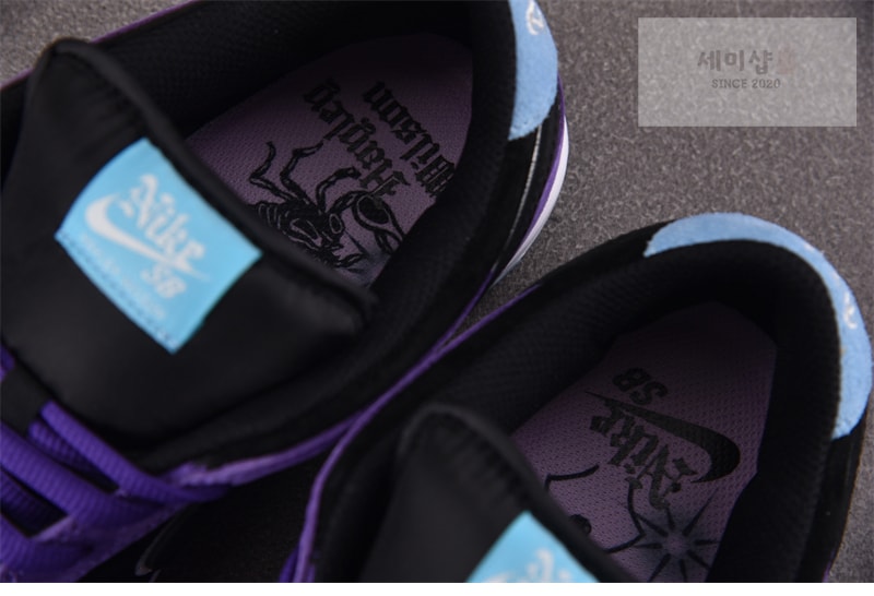 Nike 나이키 SB 덩크 로우 프로 x 헤일리 윌슨 블랙 앤 코트 퍼플 HJ0513-500 신발 11번 이미지