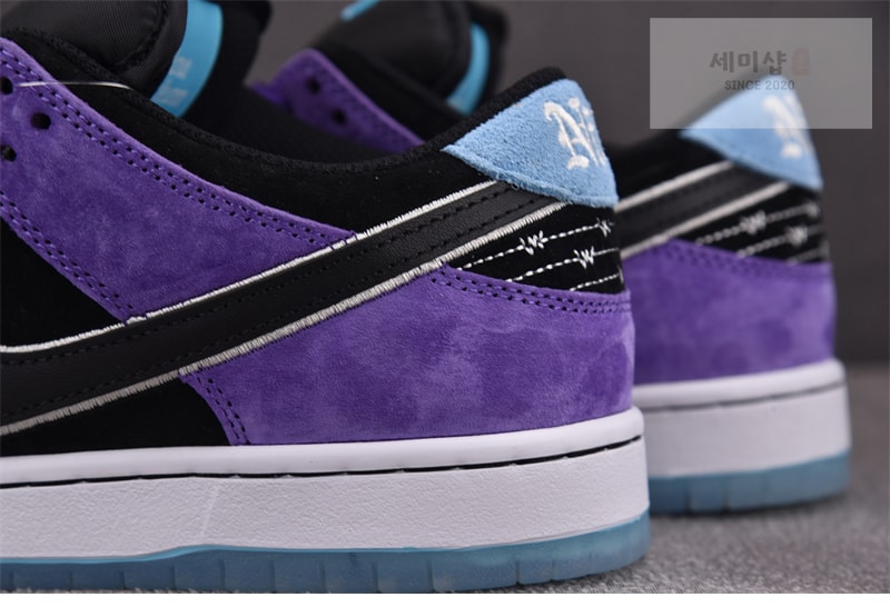 Nike 나이키 SB 덩크 로우 프로 x 헤일리 윌슨 블랙 앤 코트 퍼플 HJ0513-500 신발 14번 이미지