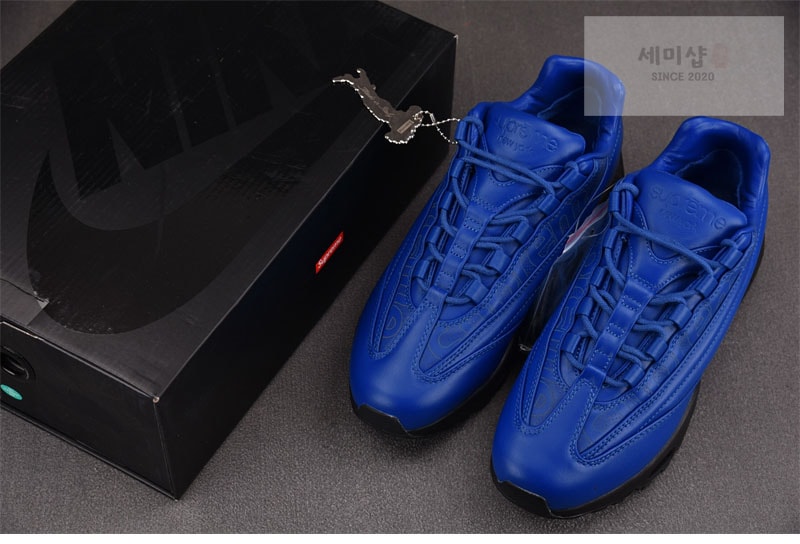 Nike 나이키 x 슈프림 에어맥스 95 럭스 블루 신발 2번 이미지