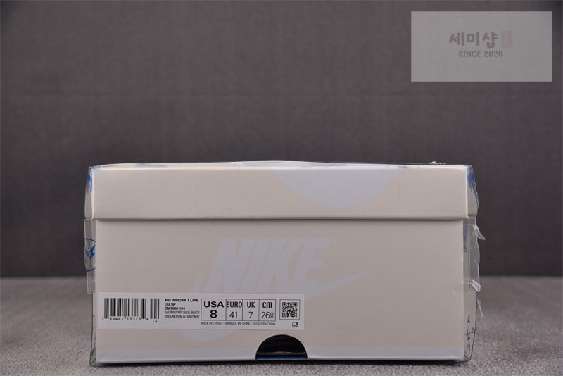 Nike 나이키 x 트래비스 스캇 에어조던1 로우 OG SP 세일 밀리터리 블루 DM7866-104 신발 5번 이미지