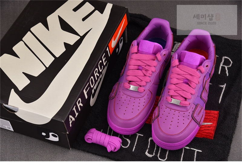 Nike 나이키 x CPFM 에어포스 1 로우 푸시아 드림 신발 7번 이미지