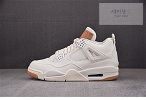 Nike 에어조던4 x 리바이스 레트로 화이트 신발 2번 이미지