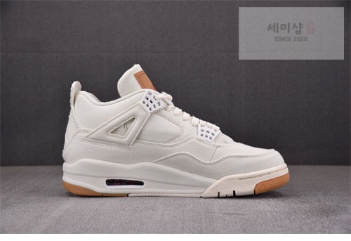 Nike 에어조던4 x 리바이스 레트로 화이트 신발 4번 이미지