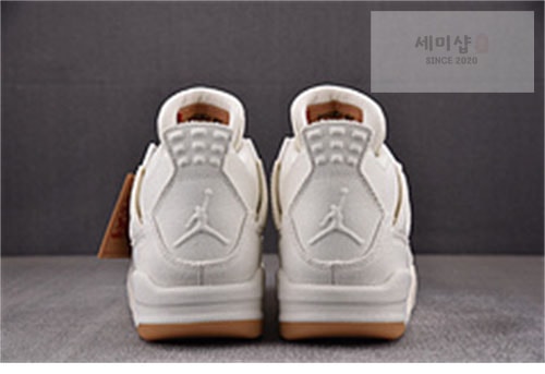 Nike 에어조던4 x 리바이스 레트로 화이트 신발 8번 이미지