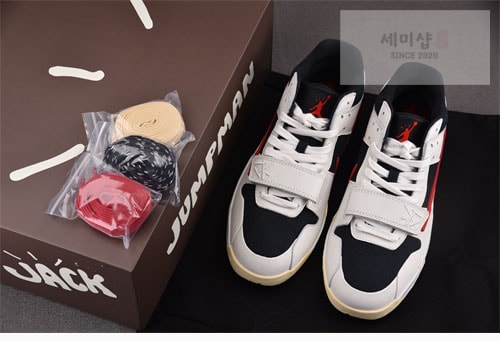 Nike 트래비스 스캇 x 조던 점프맨 잭 TR “유니버시티 레드” FZ8117-101 신발 6번 이미지