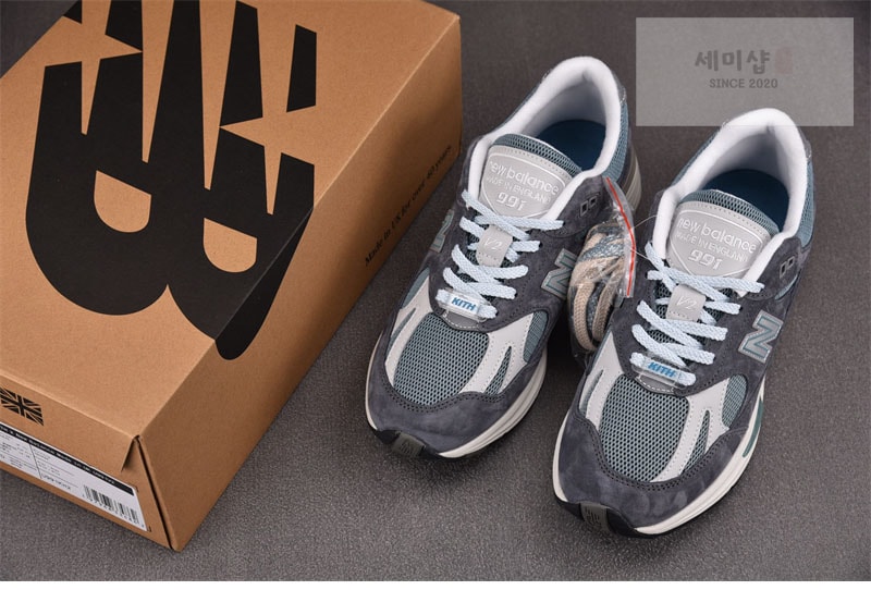 New Balance 뉴발란스 x 키스 991v2 스니커즈 오사카 팩 U991KH2 신발 8번 이미지