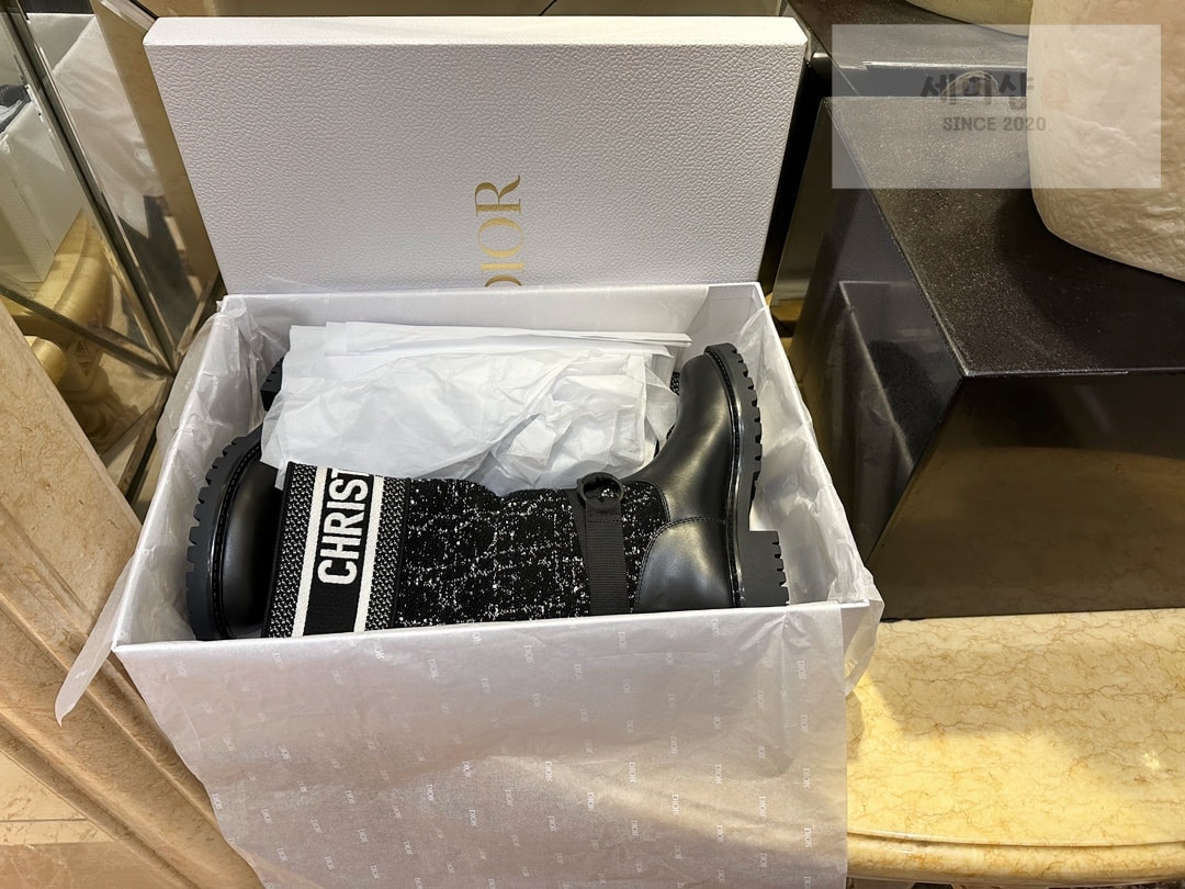 D I O R 디올 메이저 트위드 레더 롱 부츠 “35SIZE – 40SIZE” 신발 9번 이미지
