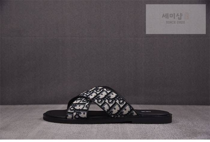 디올 디올 알리아스 샌들 블랙 디올 오블리크 자카드 블랙/베이지 레플리카 2번 이미지 - 신발 | 세미샵 레플리카 사이트
