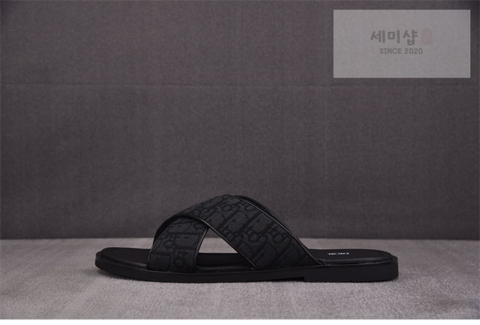 D I O R 디올 알리아스 샌들 블랙 디올 오블리크 자카드 블랙 신발 2번 이미지