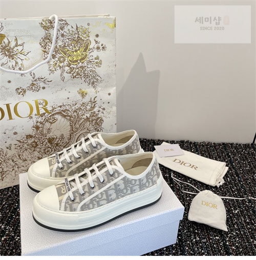D I O R 디올 오블리크 자수 스니커즈 신발 7번 이미지