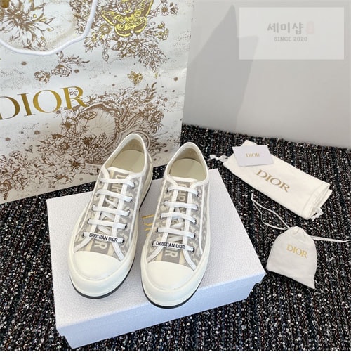 D I O R 디올 오블리크 자수 스니커즈 신발 9번 이미지