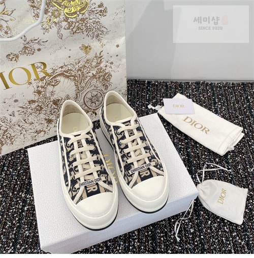D I O R 디올 오블리크 자수 스니커즈 신발 13번 이미지