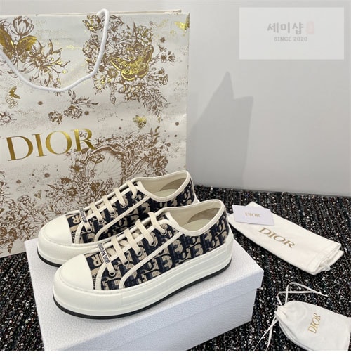 D I O R 디올 오블리크 자수 스니커즈 신발 15번 이미지