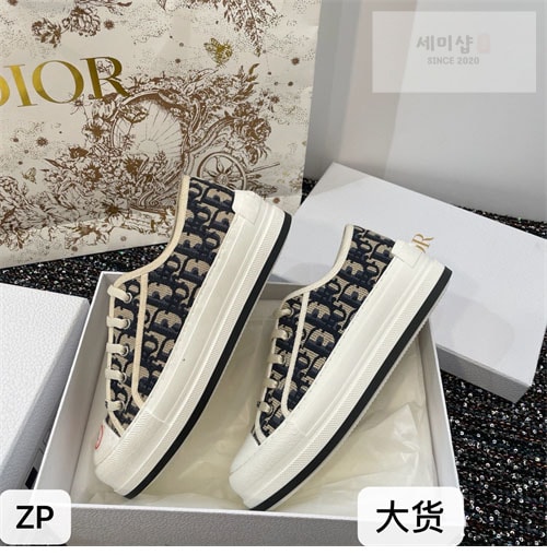 D I O R 디올 오블리크 자수 스니커즈 신발 27번 이미지