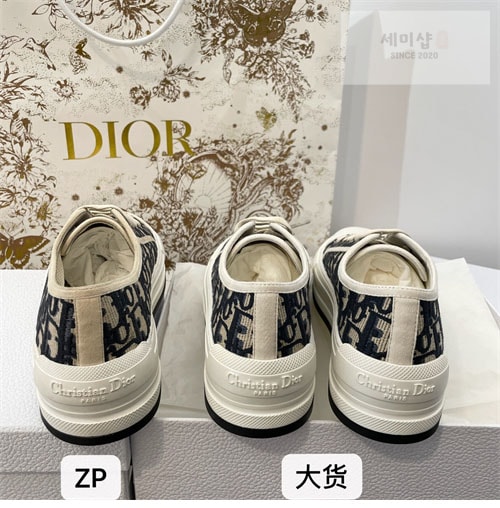 D I O R 디올 오블리크 자수 스니커즈 신발 28번 이미지