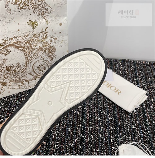 D I O R 디올 오블리크 자수 스니커즈 신발 32번 이미지