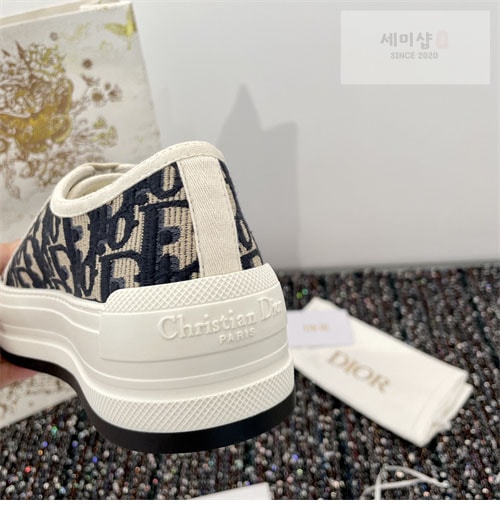 D I O R 디올 오블리크 자수 스니커즈 신발 37번 이미지
