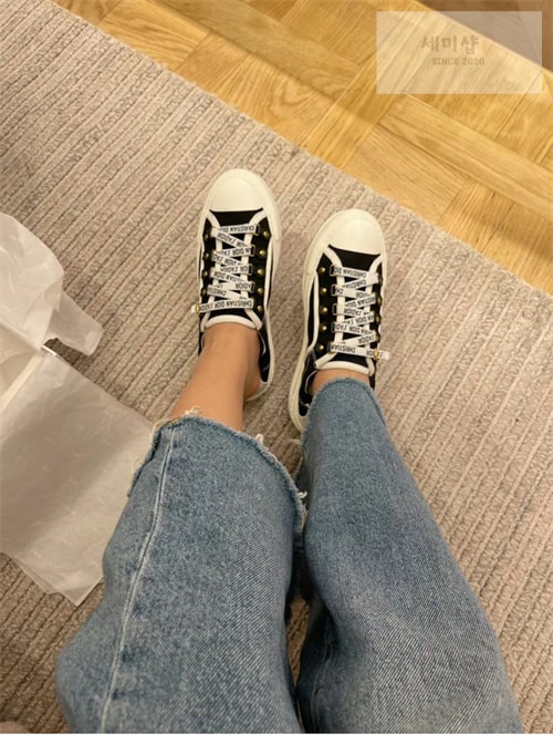 D I O R 디올 워크앤디올 캔버스 스니커즈 신발 3번 이미지