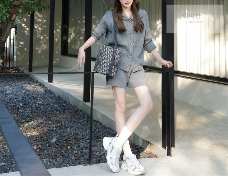 디올 디올 크로노 스니커즈 화이트 메쉬 실버 신발 9번 이미지