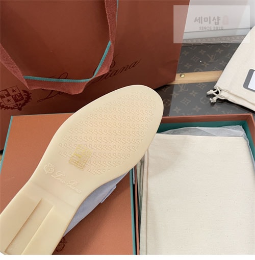 Loro Piana 로로피아나 바부슈 참 워크 로퍼 뮬 스웨이드 신발 13번 이미지