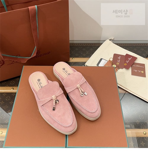 Loro Piana 로로피아나 바부슈 참 워크 로퍼 뮬 스웨이드 신발 17번 이미지