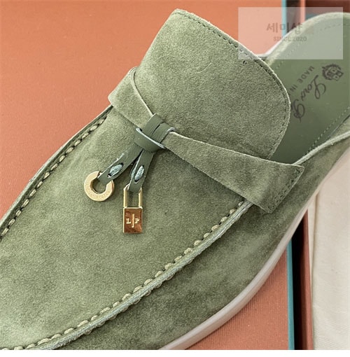 Loro Piana 로로피아나 바부슈 참 워크 로퍼 뮬 스웨이드 신발 38번 이미지