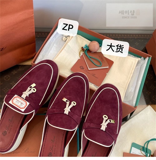 Loro Piana 로로피아나 바부슈 참 워크 로퍼 뮬 신발 25번 이미지