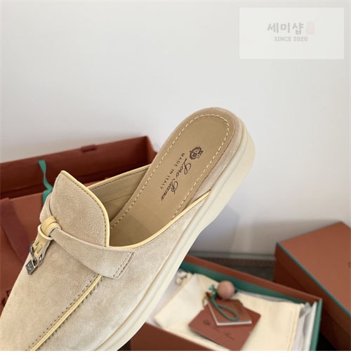 Loro Piana 로로피아나 바부슈 참 워크 로퍼 뮬 신발 37번 이미지