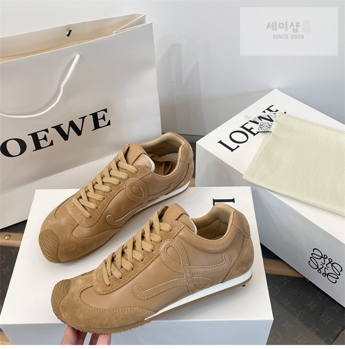 Loewe 로에베 발레러너 2.0 소프트 카프스킨 시나몬 신발 6번 이미지