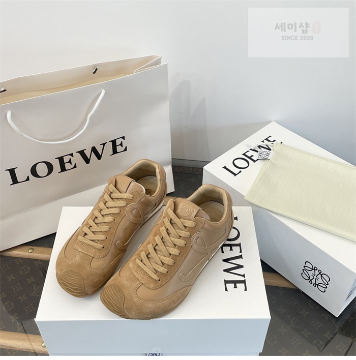 Loewe 로에베 발레러너 2.0 소프트 카프스킨 시나몬 신발 7번 이미지