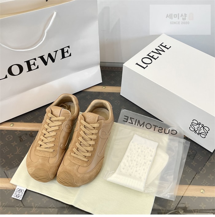 Loewe 로에베 발레러너 2.0 소프트 카프스킨 시나몬 신발 9번 이미지