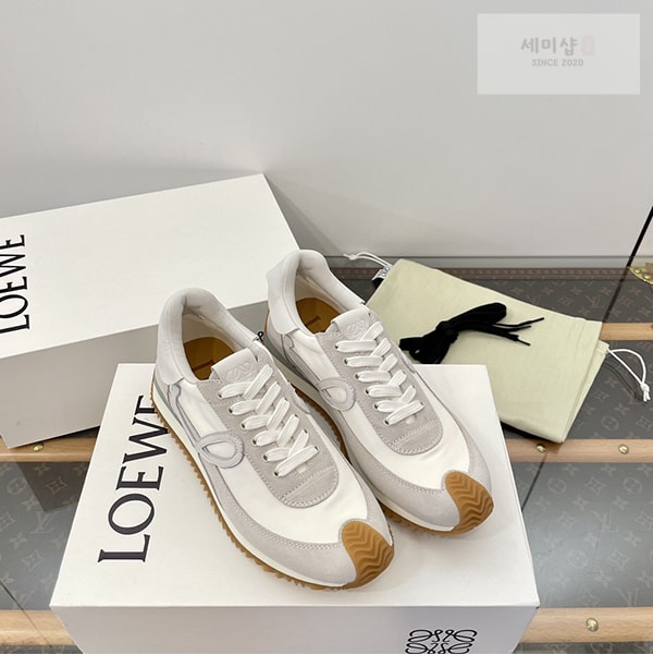Loewe 로에베 플로우 러너 스니커즈 스웨이드 나일론 골드 블랙 신발 13번 이미지