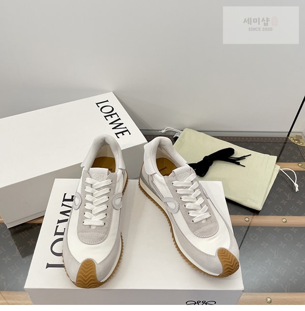 Loewe 로에베 플로우 러너 스니커즈 스웨이드 나일론 골드 블랙 신발 14번 이미지