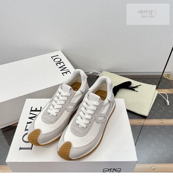 Loewe 로에베 플로우 러너 스니커즈 스웨이드 나일론 골드 블랙 신발 15번 이미지