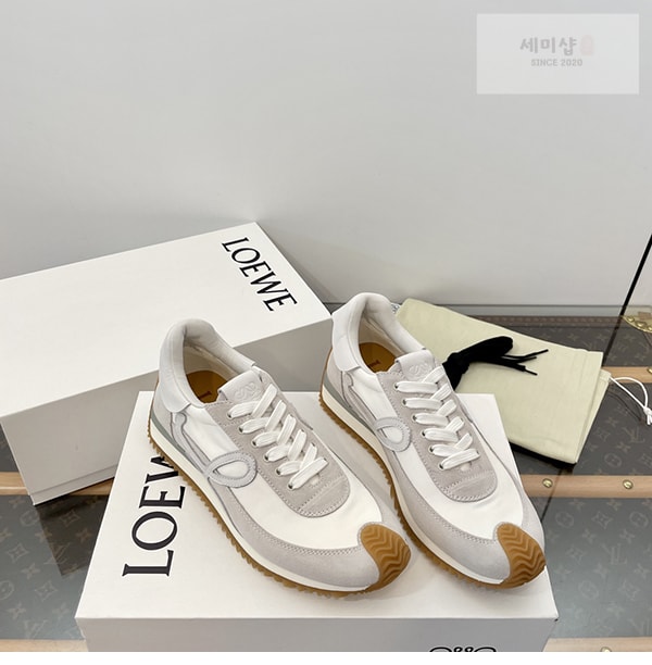 Loewe 로에베 플로우 러너 스니커즈 스웨이드 나일론 골드 블랙 신발 16번 이미지