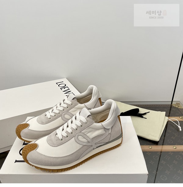Loewe 로에베 플로우 러너 스니커즈 스웨이드 나일론 골드 블랙 신발 18번 이미지