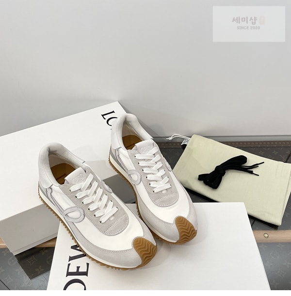Loewe 로에베 플로우 러너 스니커즈 스웨이드 나일론 골드 블랙 신발 19번 이미지