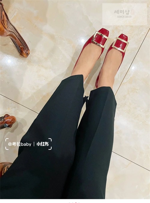Roger Vivier 로저비비에 트럼펫 메탈 버클 펌프스 신발 3번 이미지