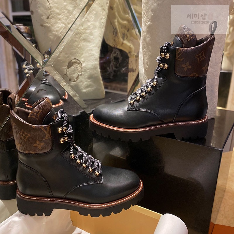 Louis Vuitton 루이비통 카프스킨 모노그램 테리토리 플랫 레인저 부츠 신발 1번 이미지