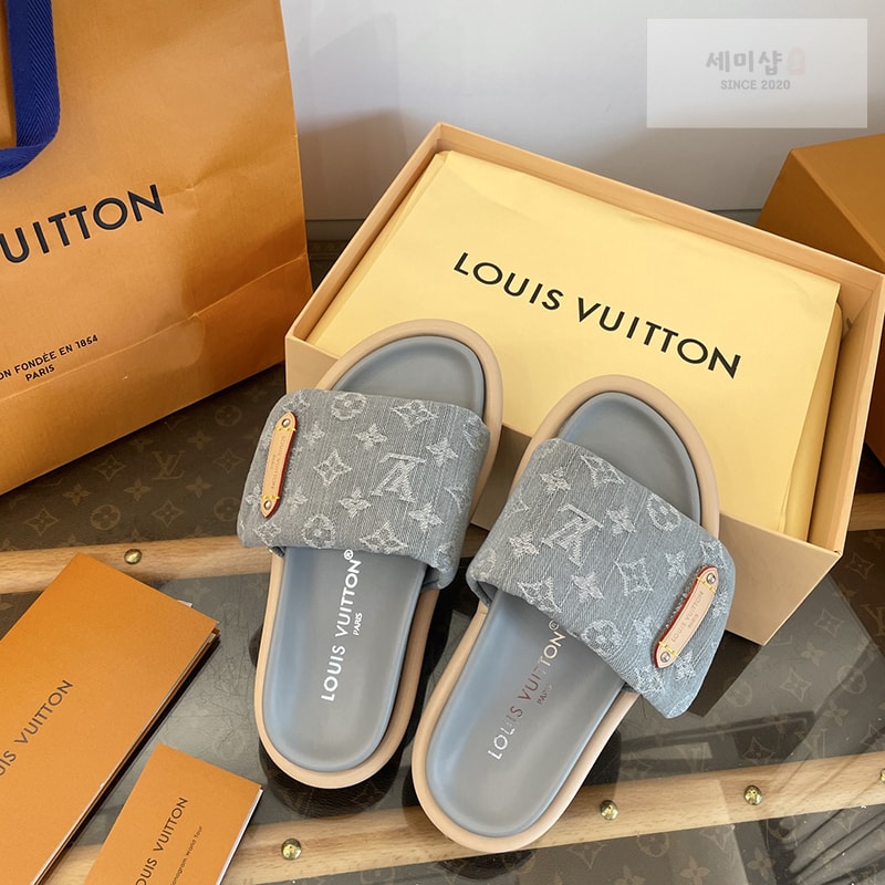 Louis Vuitton 루이비통 풀 필로우 플랫 컴포트 뮬 슬리퍼 신발 2번 이미지