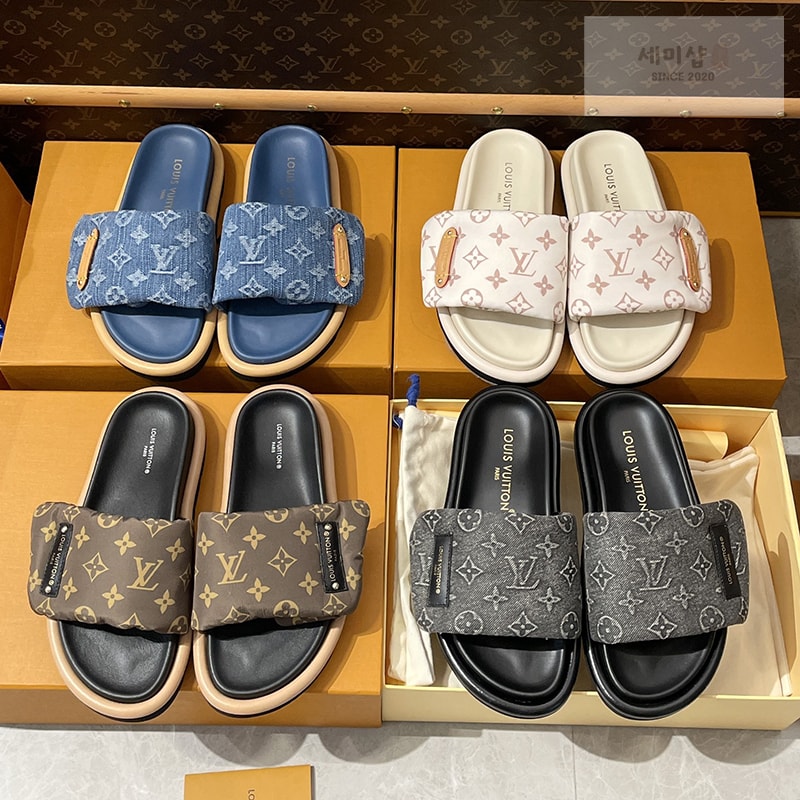 Louis Vuitton 루이비통 풀 필로우 플랫 컴포트 뮬 슬리퍼 레플리카 1번 이미지 - 신발 | 세미샵 레플리카 사이트