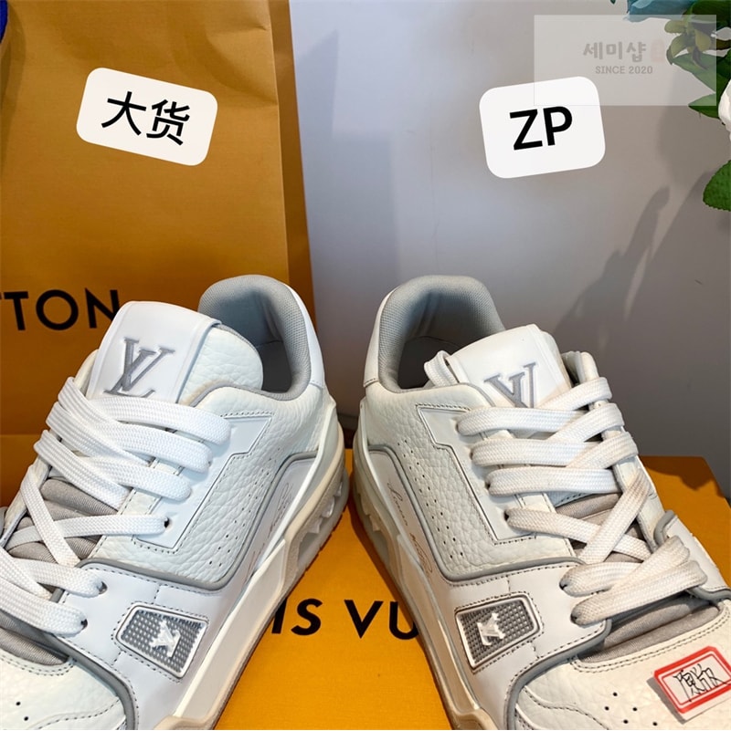 Louis Vuitton 루이비통 LV 트레이너 스니커즈 화이트 레플리카 14번 이미지 - 신발 | 세미샵 레플리카 사이트